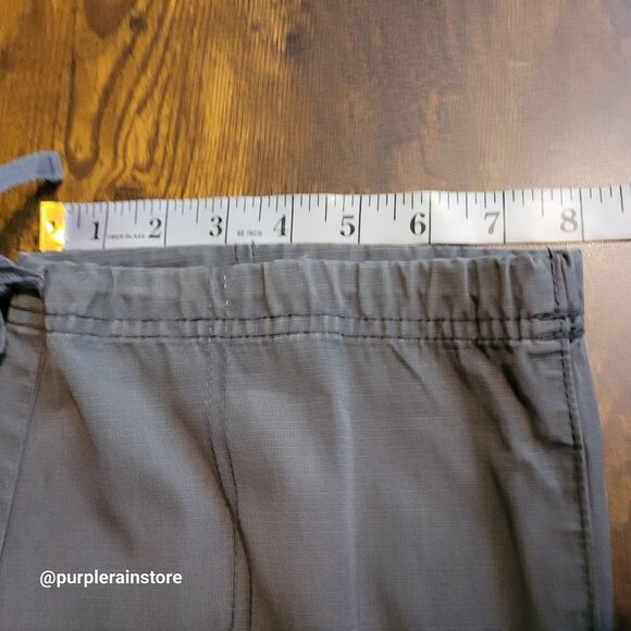 Eddie Bauer Cargo Pants 10 Rip Stop Type 46-1-18-C Mid Rise Gray Gorpcore - Picture 14 of 16